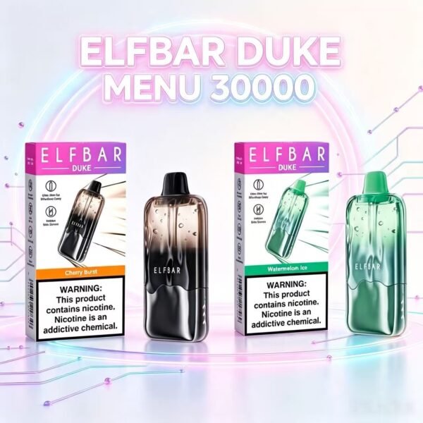 ELFBAR DUKE MENU 30000口 透感漸變外殼 多口味全套可選 大容量長效霧化裝置 正品現貨