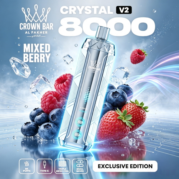 阿尔法赫Al Fakher Crystal V2 8000 一次性