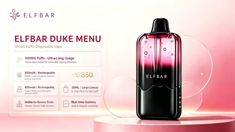 ELFBAR DUKE MENU 30K 全新Mesh霧化芯