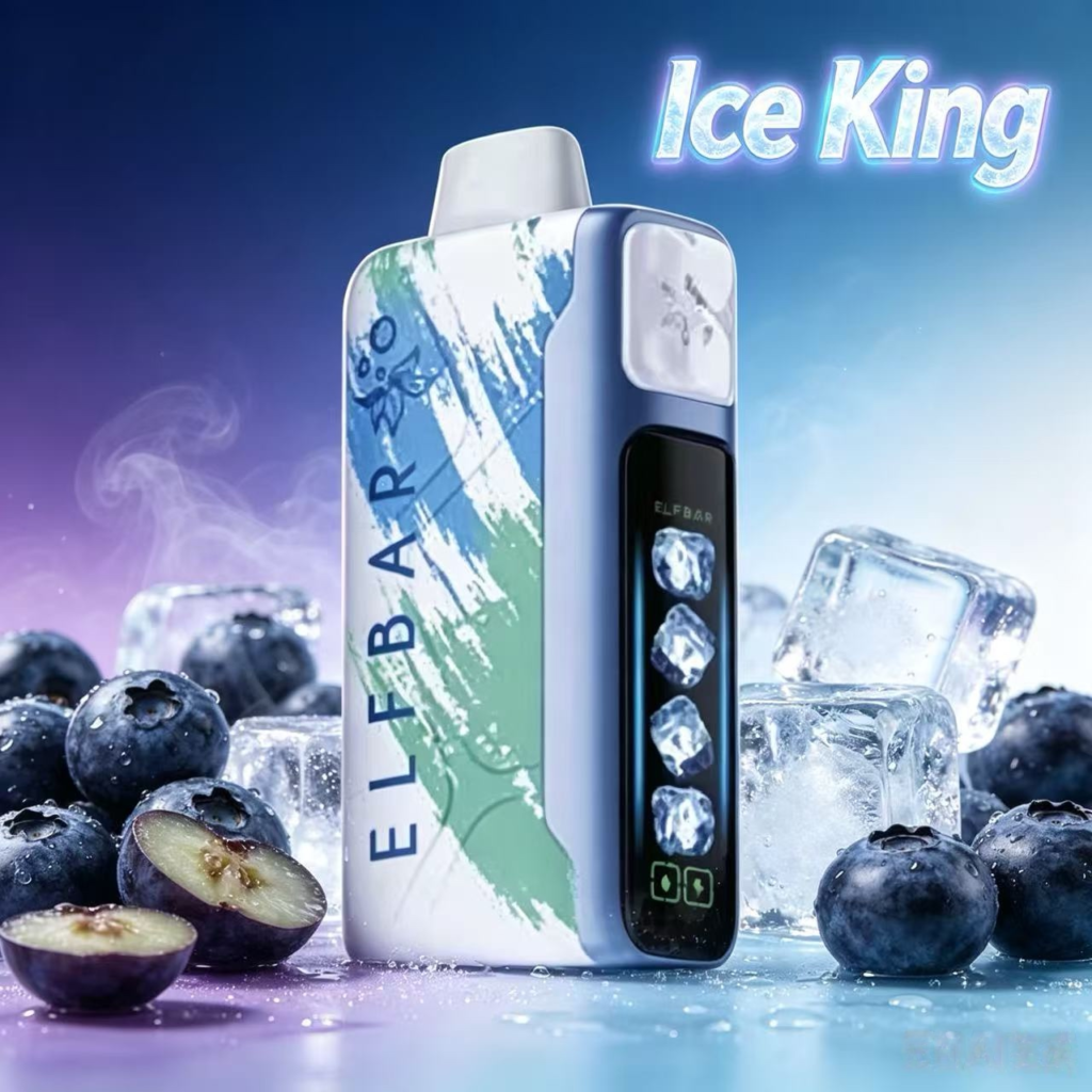 王嘉尔同款 一次性電子烟ELFBAR Ice King 30000 Puffs|5段可調冰感一次性霧化設備 4 ELFBAR Ice King 冰神 王嘉尔同款