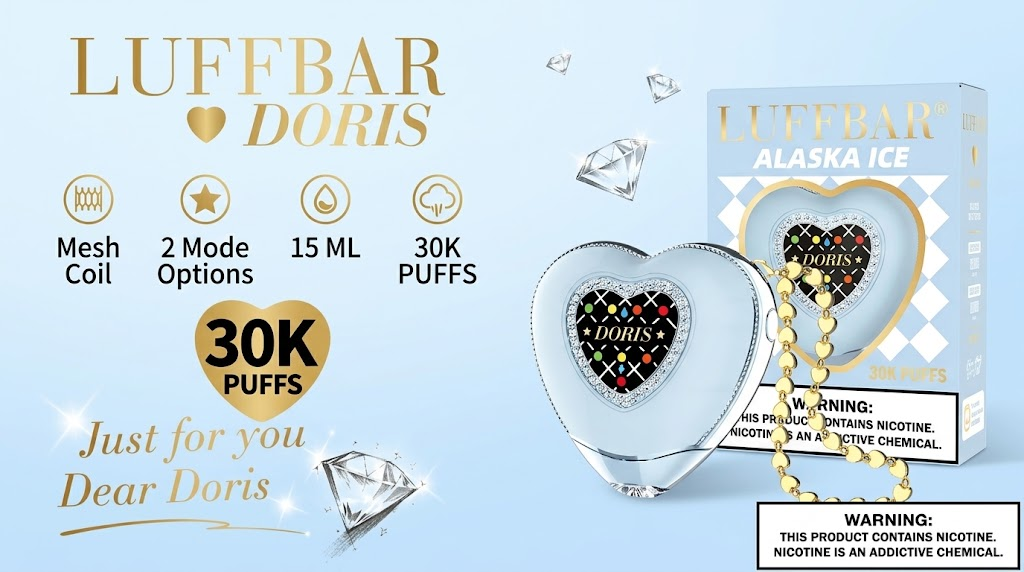 Luffbar Doris 30000口評測:超大容量心形電子菸終極指南 1 Luffbar Doris 30000口心形電子菸